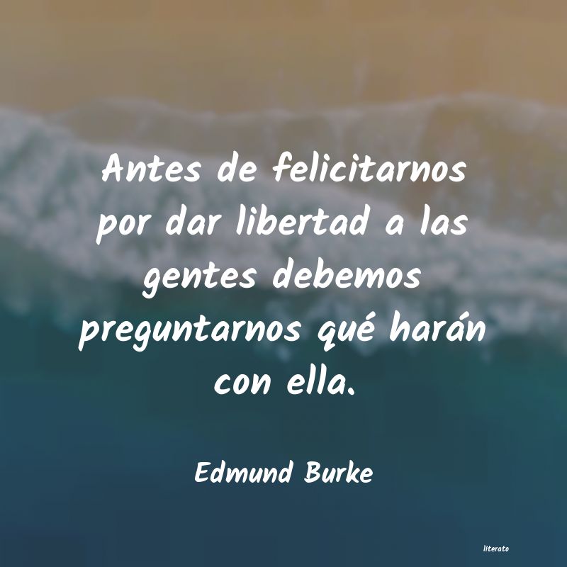 Frases de Edmund Burke