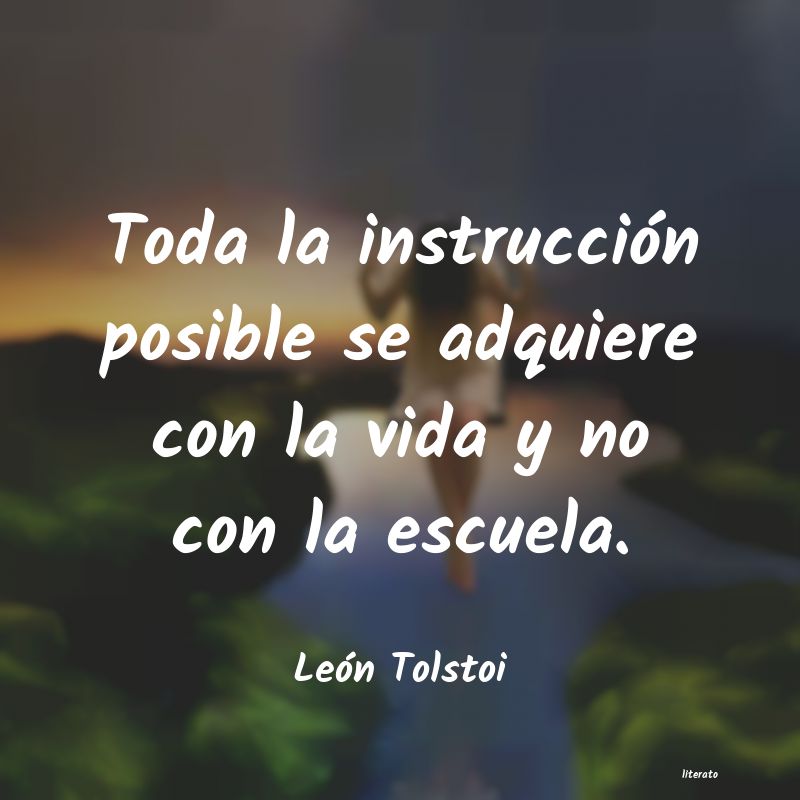 Frases de León Tolstoi