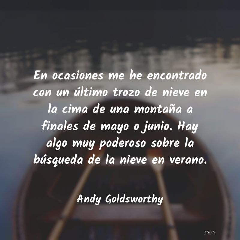 frases de Andy Goldsworthy