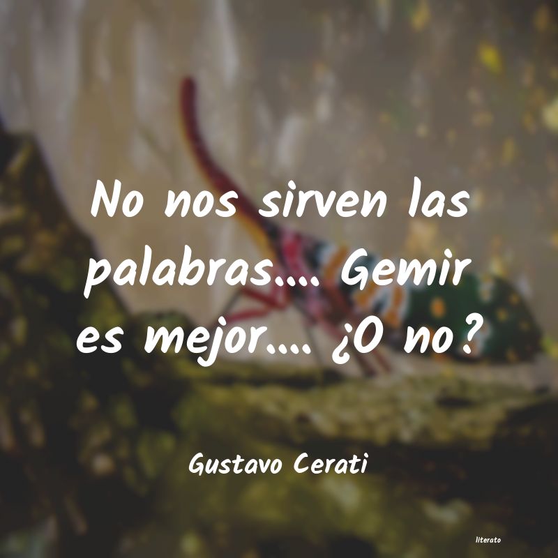 frases de Gustavo Cerati