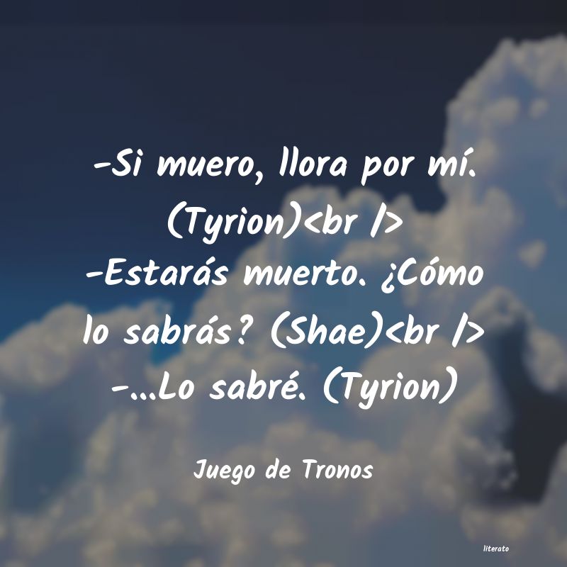 frases de Juego de Tronos