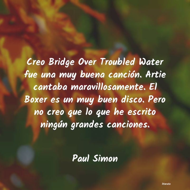 Frases de Paul Simon