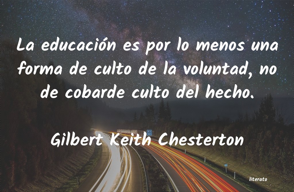 Frases de Gilbert Keith Chesterton