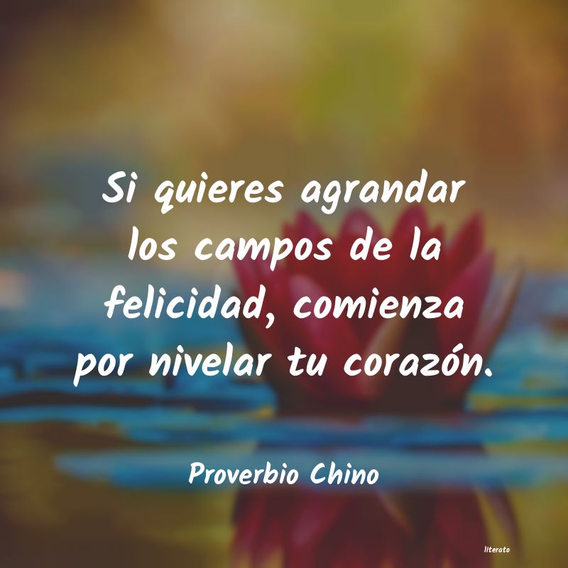 Frases de Proverbio Chino