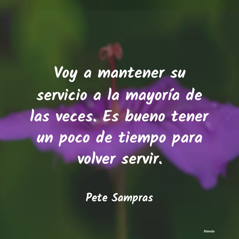 Frases de Pete Sampras