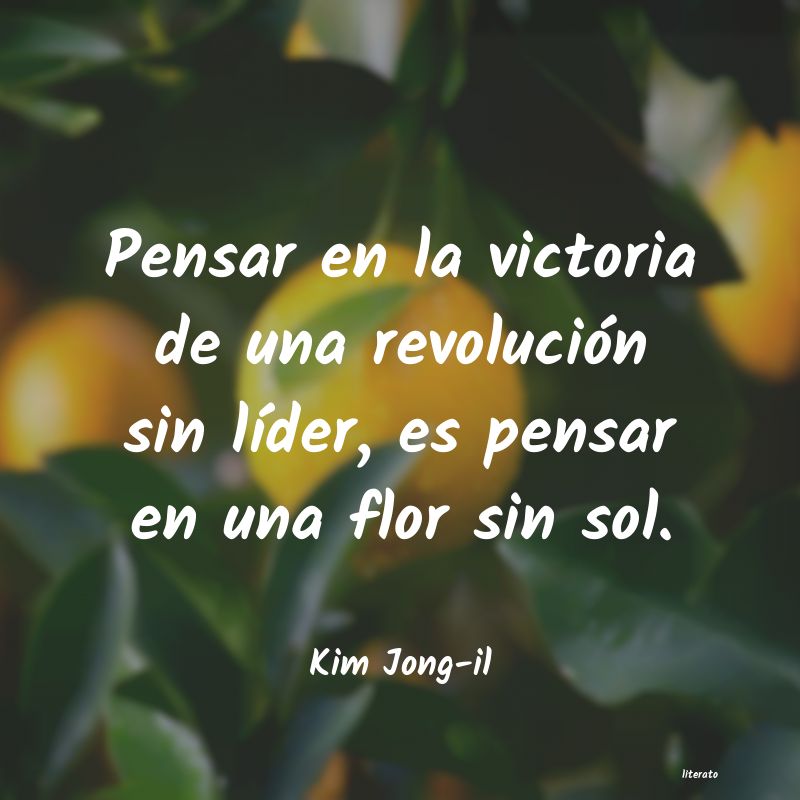 Frases de Kim Jong-il