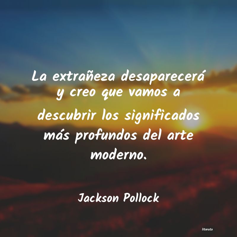 Frases de Jackson Pollock