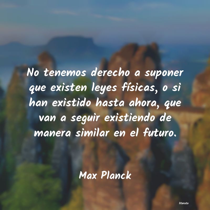 Frases de Max Planck