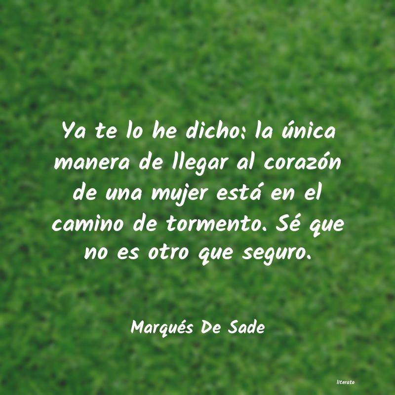 Frases de Marqués De Sade