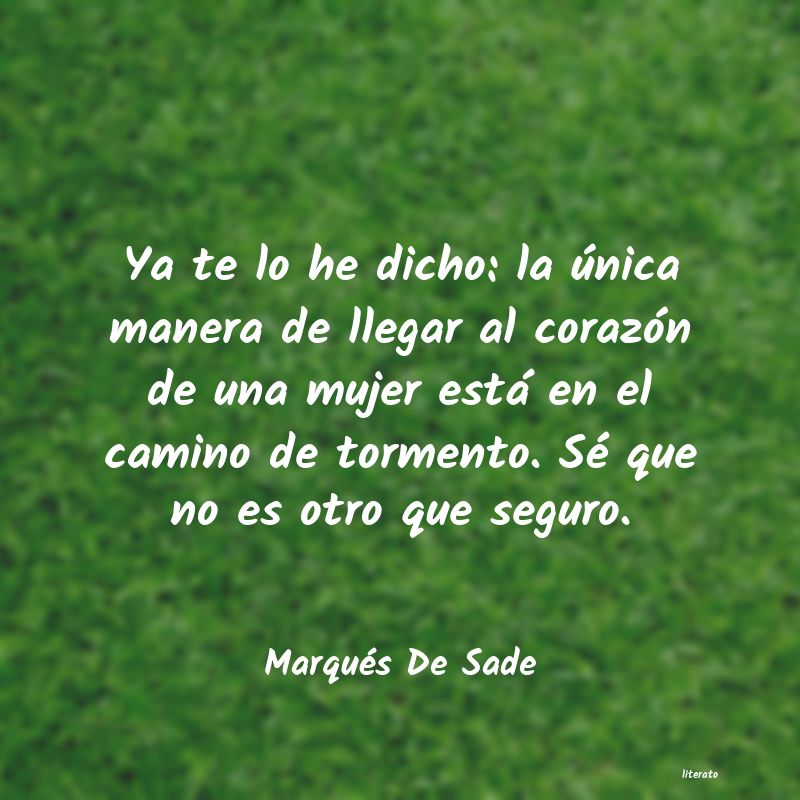 frases de Marqués De Sade