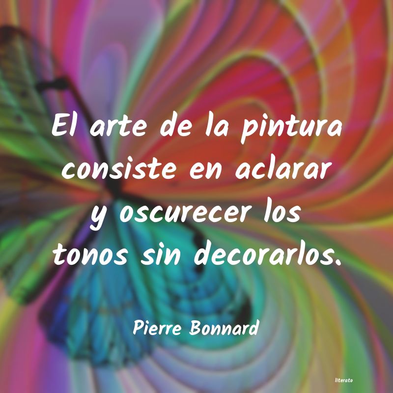 frases de Pierre Bonnard