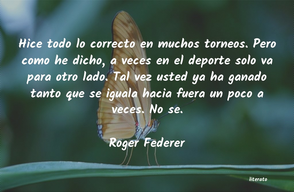 frases de Roger Federer