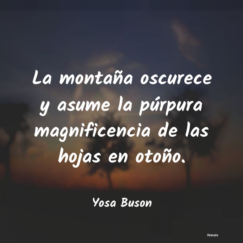 frases de Yosa Buson