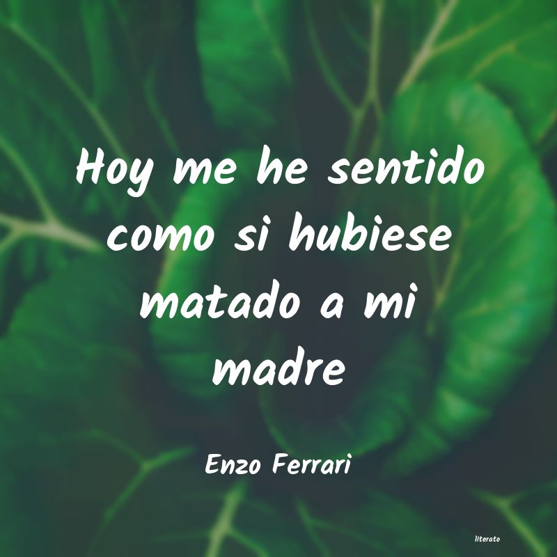 frases de Enzo Ferrari