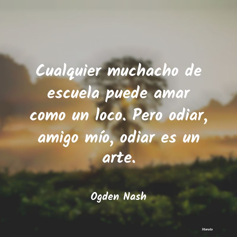 frases de Ogden Nash