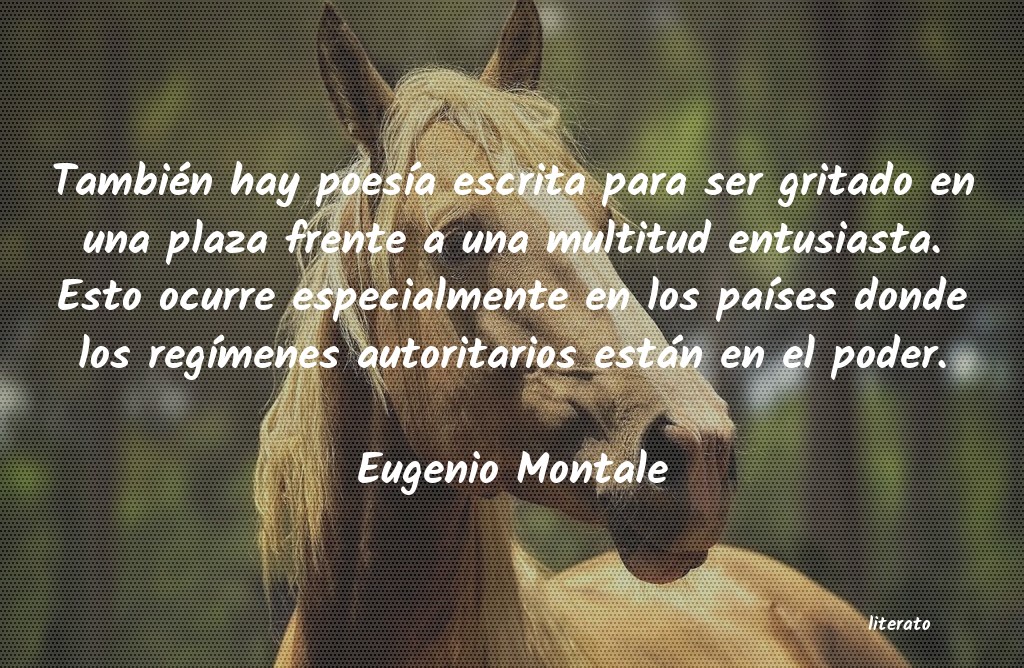 frases de Eugenio Montale