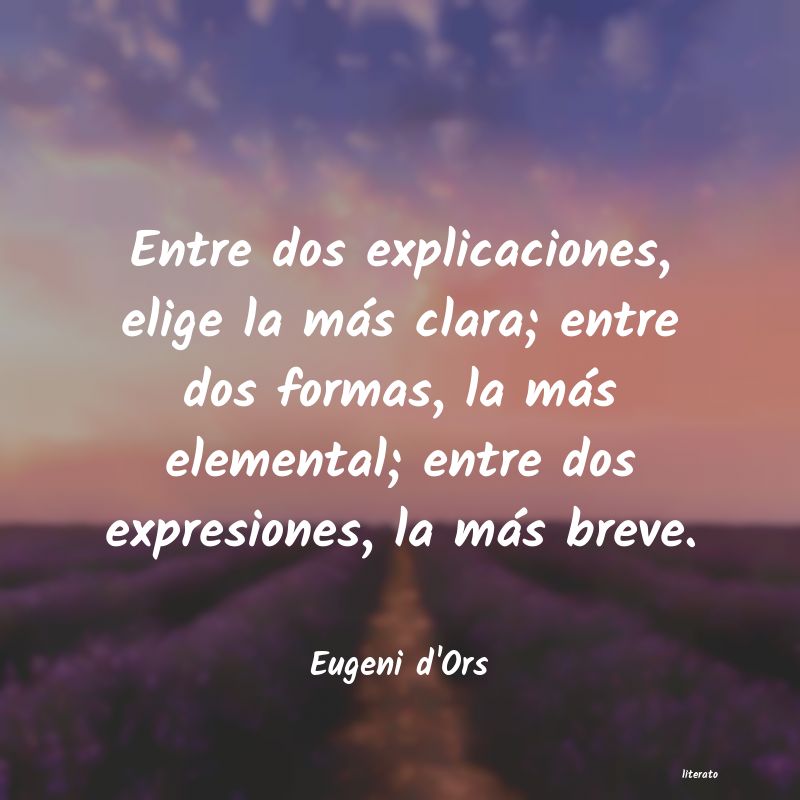 Frases de Eugeni d'Ors