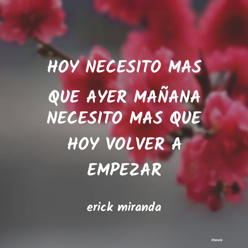 frases de erick miranda