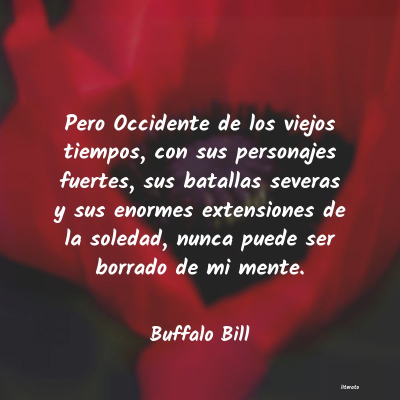 Frases de Buffalo Bill