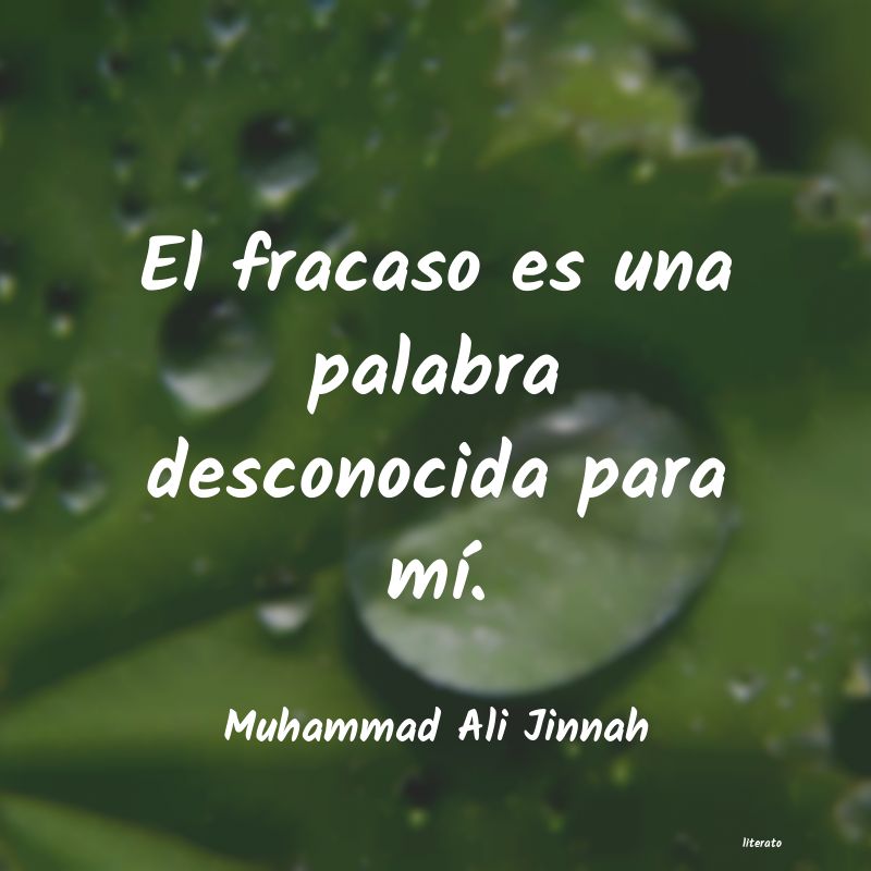 Frases de Muhammad Ali Jinnah