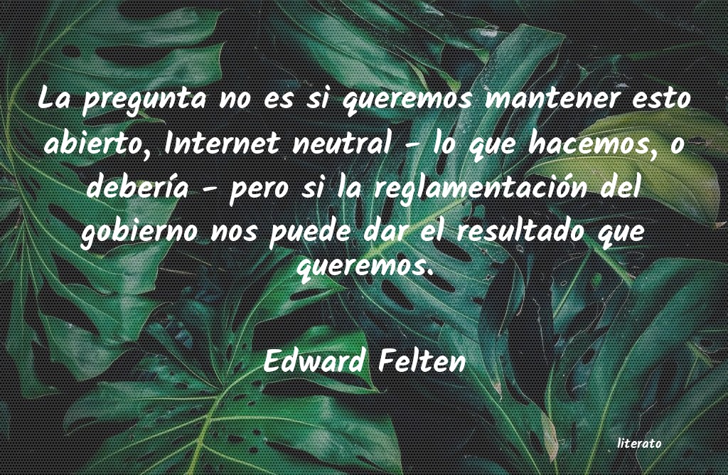 Frases de Edward Felten