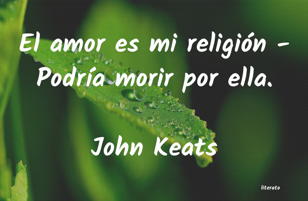 Frases de John Keats