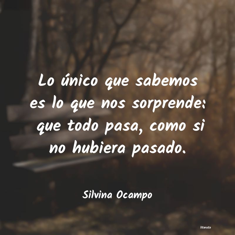 Frases de Silvina Ocampo