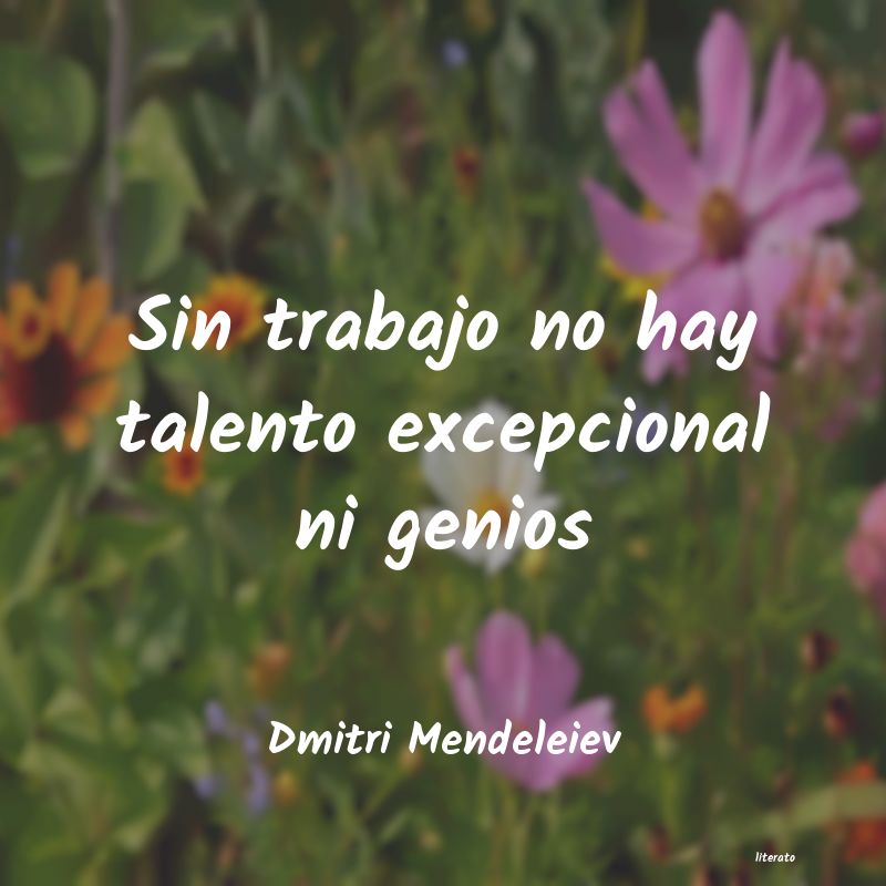 frases de Dmitri Mendeleiev