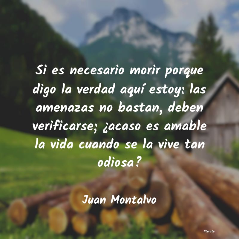 Frases de Juan Montalvo