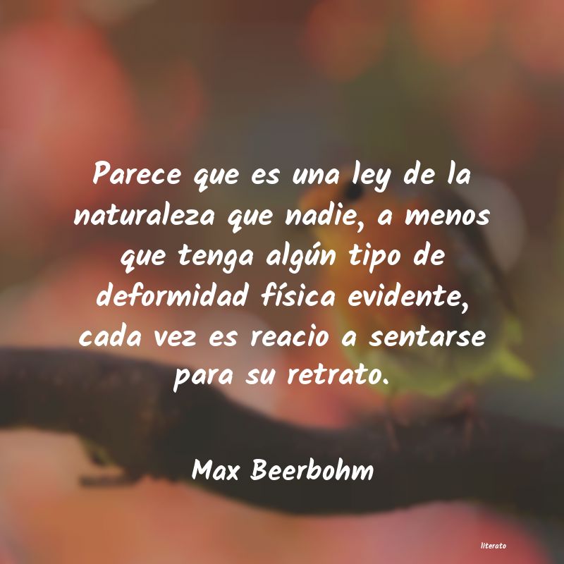Frases de Max Beerbohm