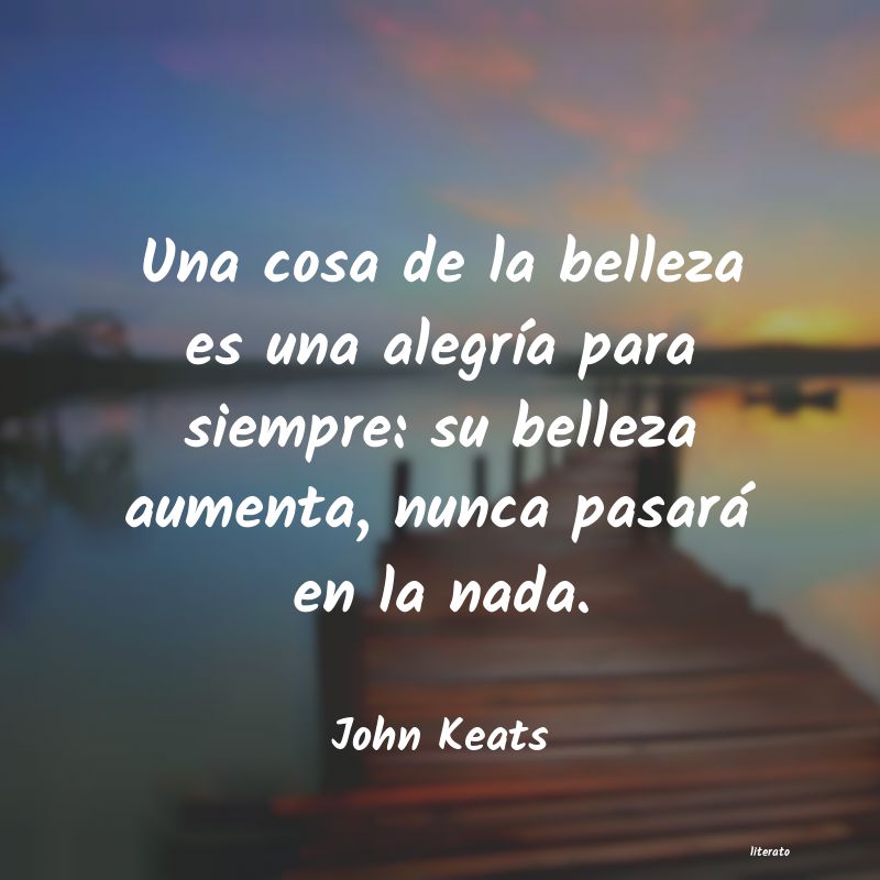 Frases de John Keats