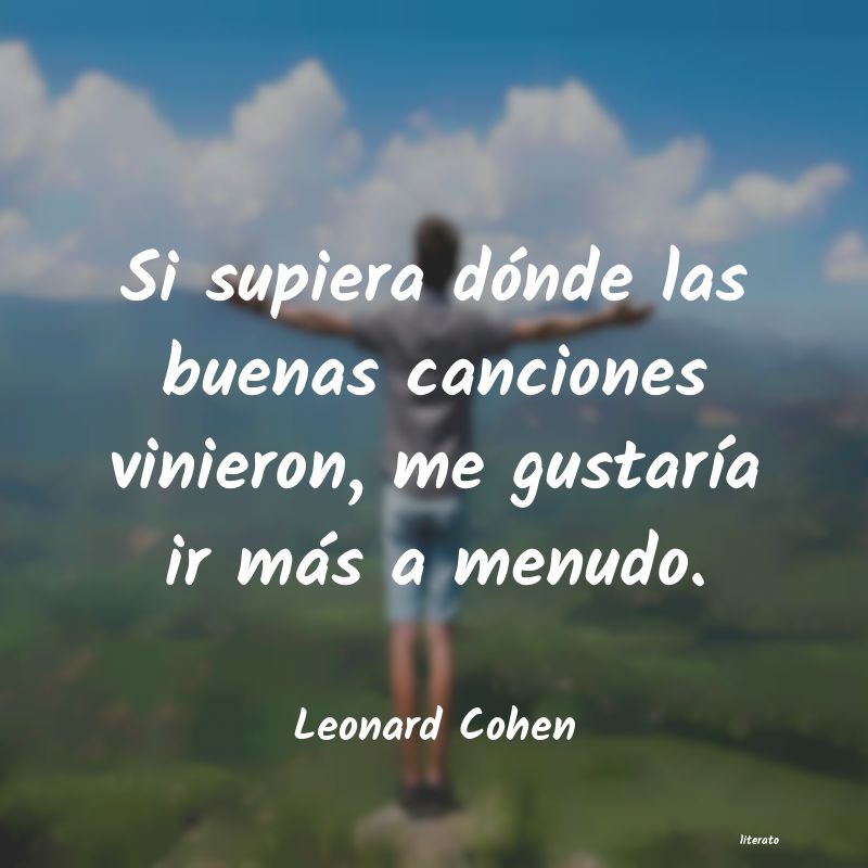 frases de Leonard Cohen
