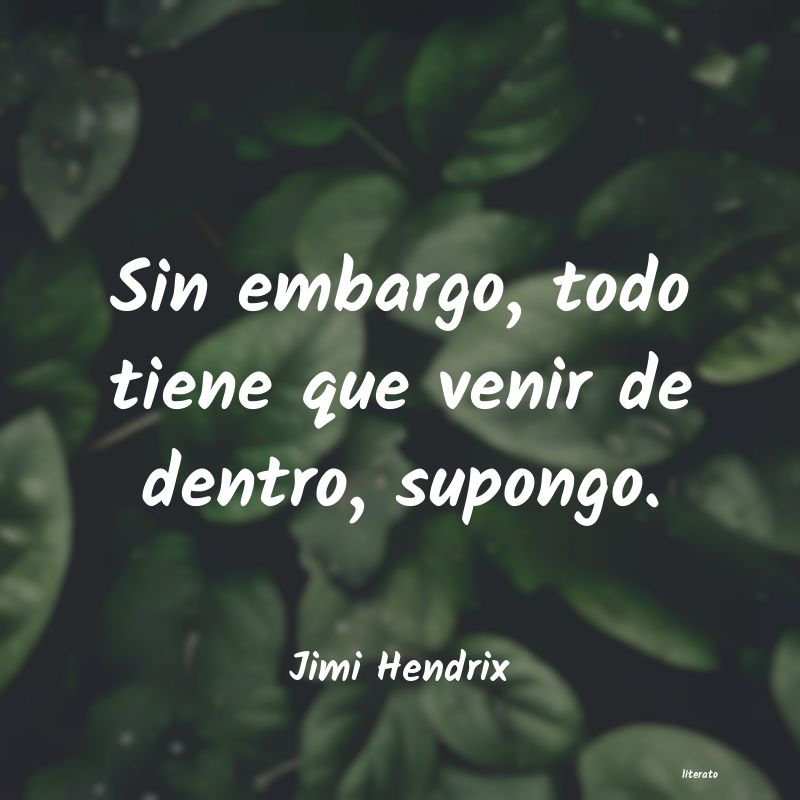 frases de Jimi Hendrix