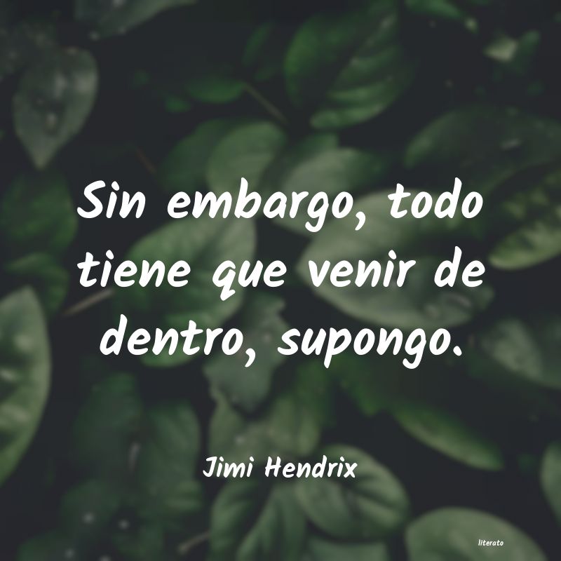 Frases de Jimi Hendrix