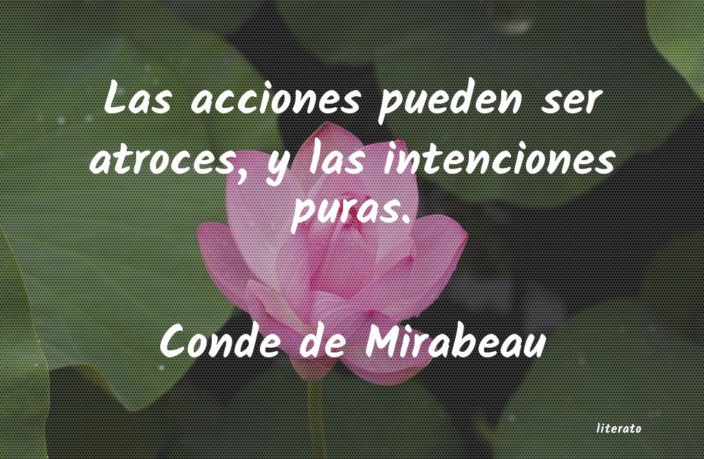 frases de Conde de Mirabeau