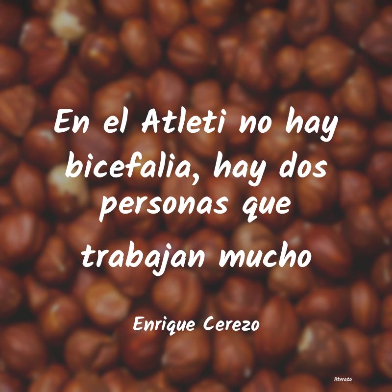 frases de Enrique Cerezo
