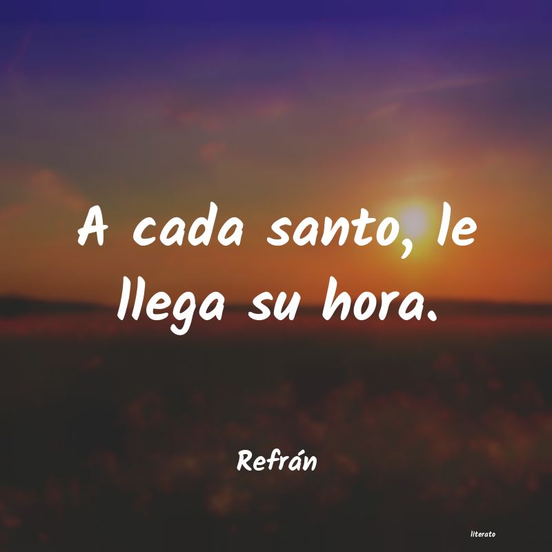 Frases de Refrán