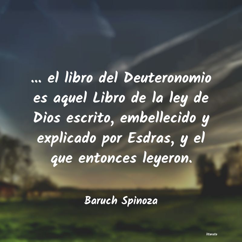 Frases de Baruch Spinoza