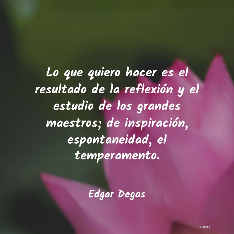 frases de Edgar Degas