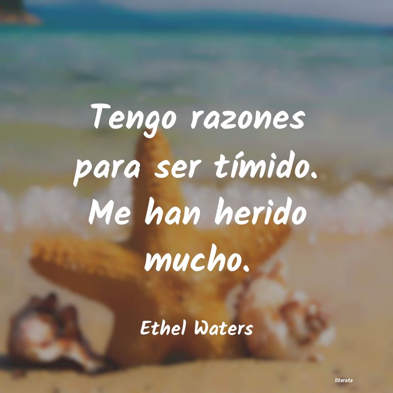 frases de Ethel Waters