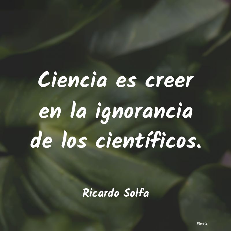 Frases de Ricardo Solfa