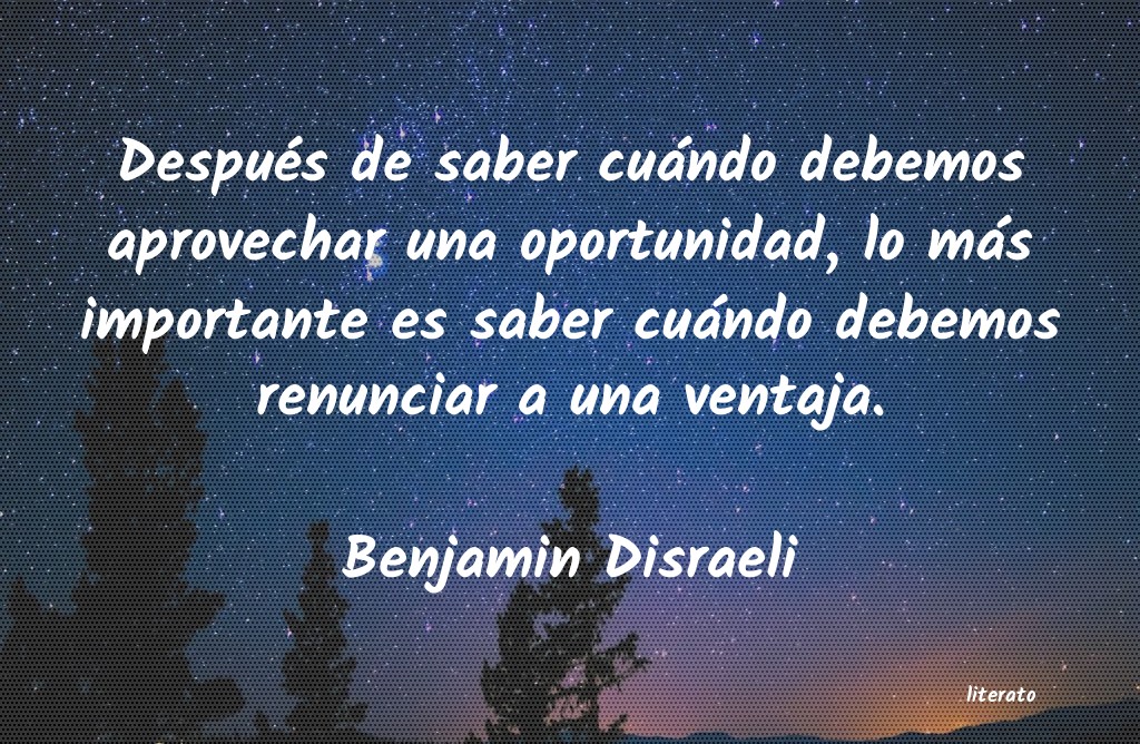 frases de Benjamin Disraeli