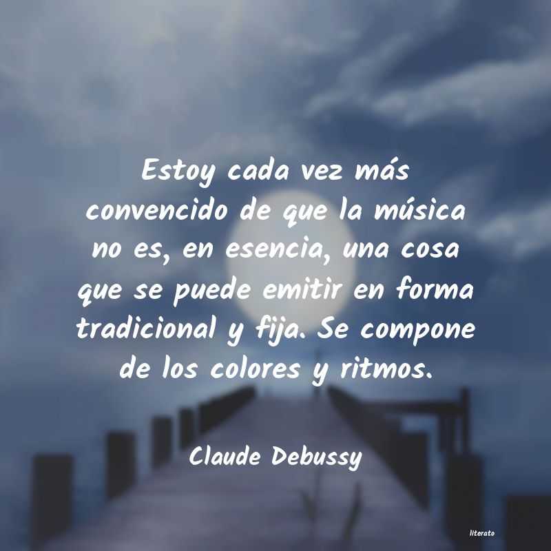 frases de Claude Debussy