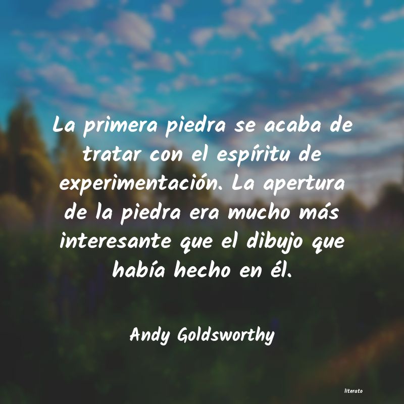 Frases de Andy Goldsworthy