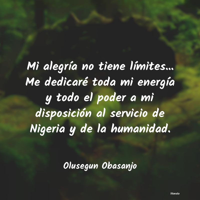 frases de Olusegun Obasanjo