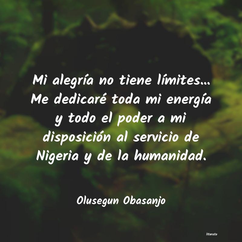 Frases de Olusegun Obasanjo