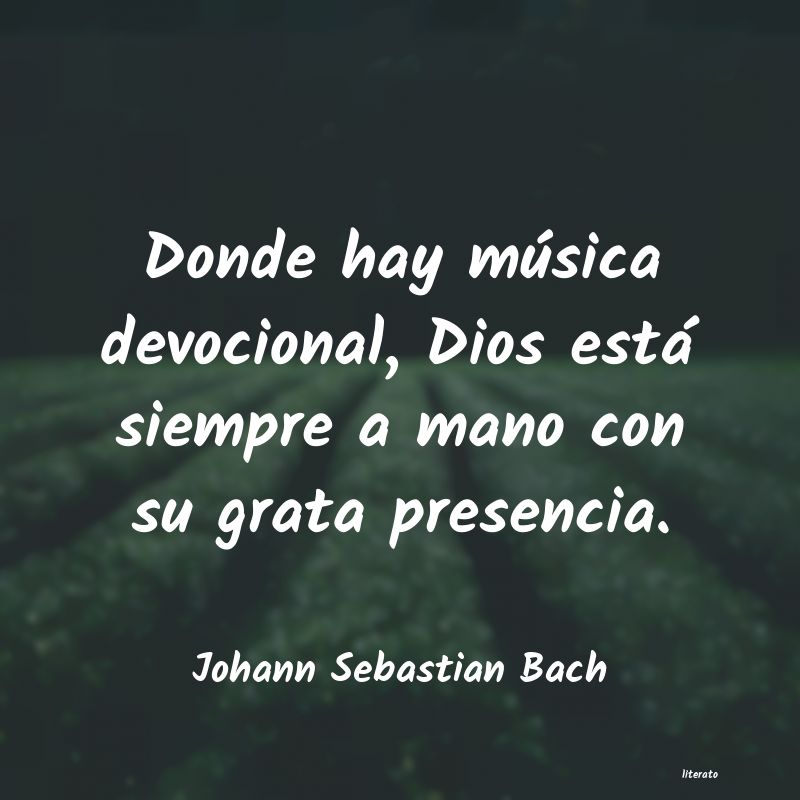 frases de Johann Sebastian Bach
