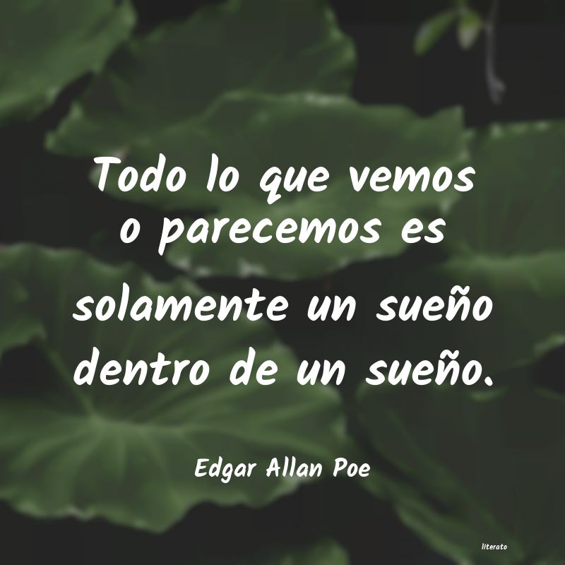 Frases de Edgar Allan Poe