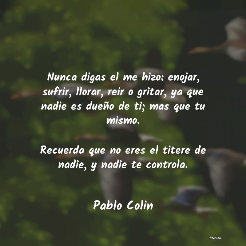 Frases de Pablo Colin