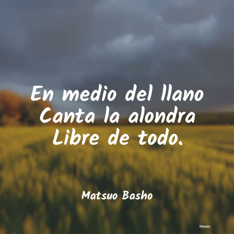 Frases de Matsuo Basho